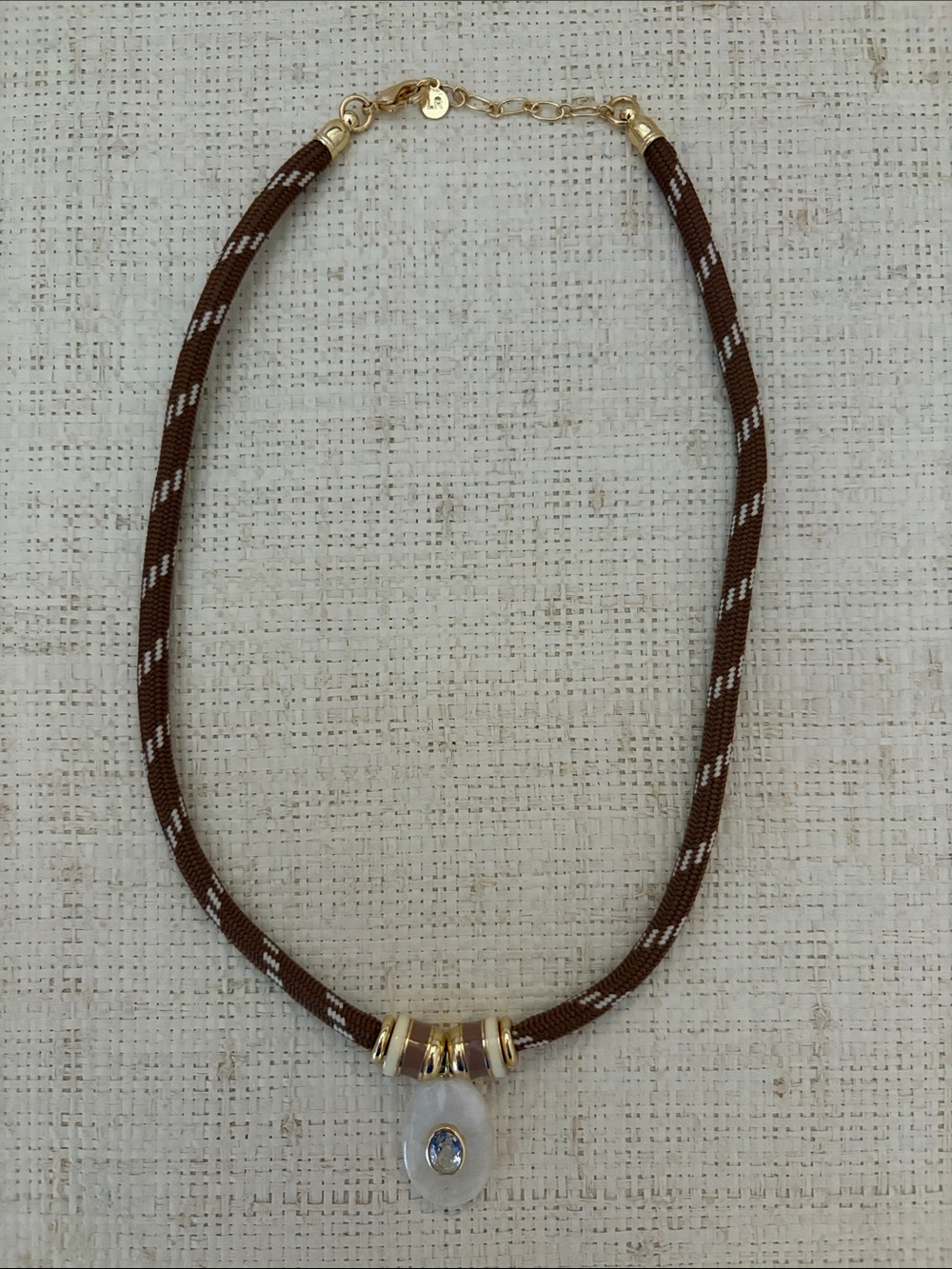 NWOT Lacey Ryan Jewelry Hannah stone paracord necklace